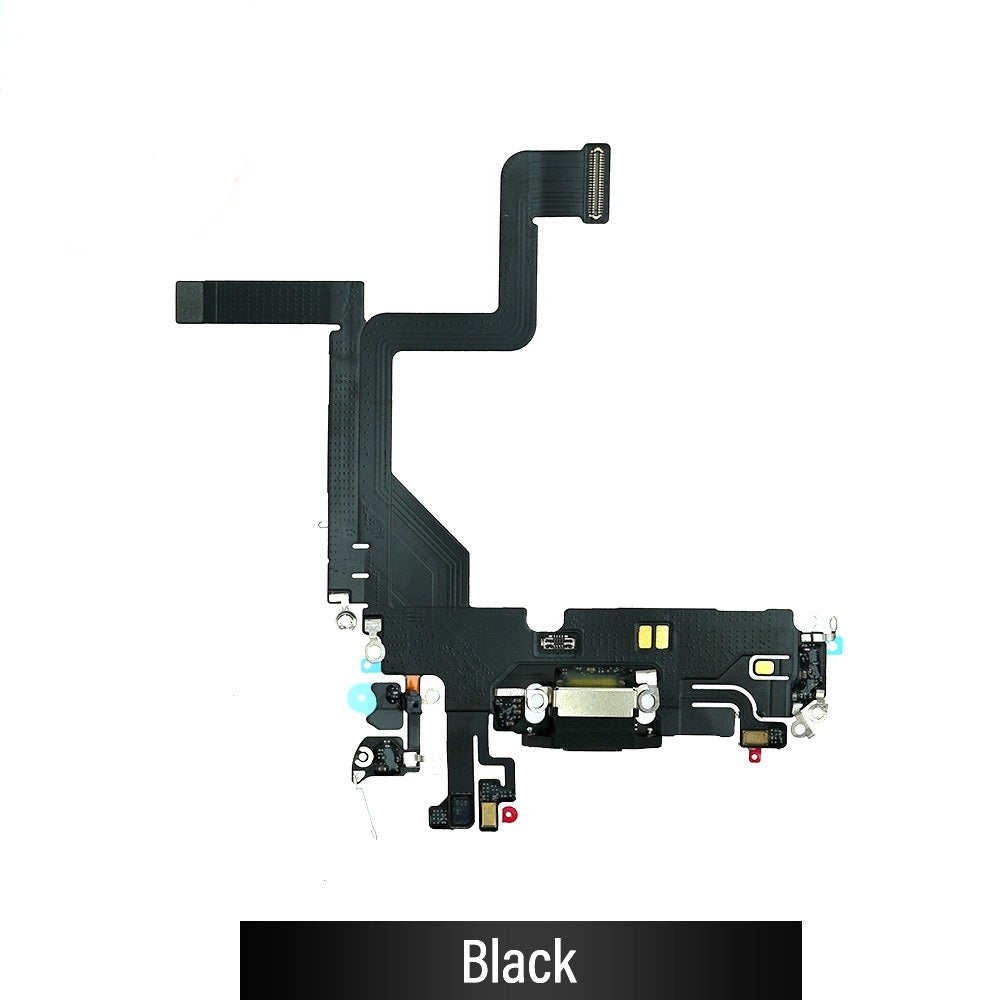 Red Charging Port for iPhone 14 Pro-Black Red Charging Port for iPhone 14 Pro-Black